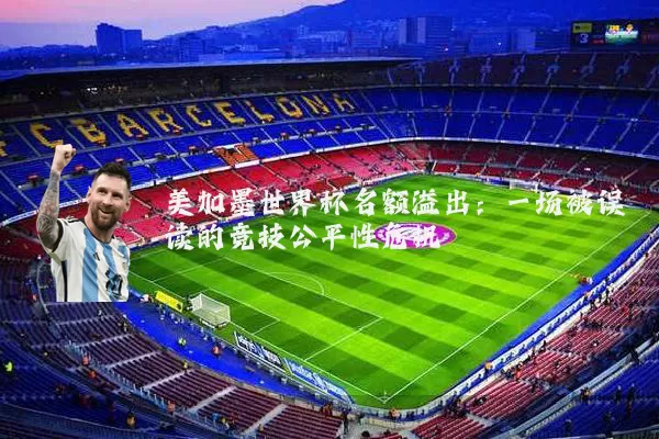 美加墨世界杯名额溢出:一场被误读的竞技公平性危机
